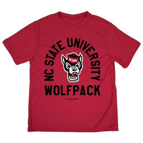 Official NCAA Youth Kids for Boys & Girls Sport Active T-Shirt Arched Name Collegiate Collection