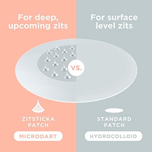 ZitSticka Killa Kit | Self-Dissolving Microdart Acne Pimple Patch for Zits and Blemishes, Spot Treatment Stickers for Face and Skin, Vegan and Cruelty Free (4 Pack)