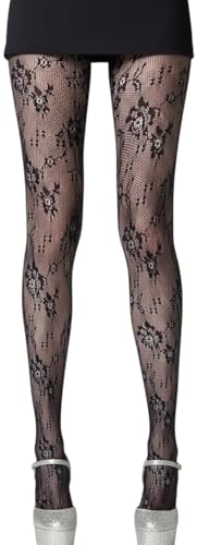 Image of ToBeInStyle Women's Elegant Floral Vine Fishnet Pantyhose