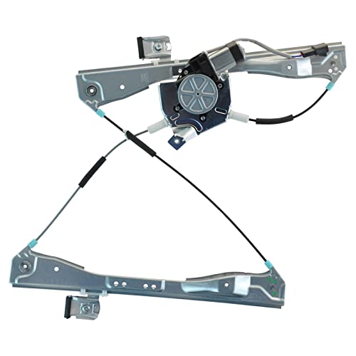 Image of TRQ Front Driver Side Power Window Motor and Regulator Assembly Power Compatible with 2005 Pontiac G6 2006-2009 G6 Sedan 2010 G6