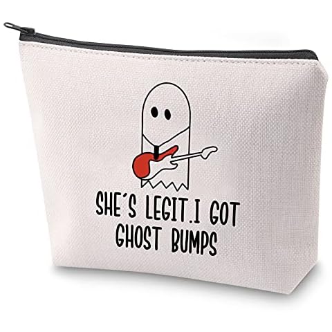 ZJXHPO Julie and The Phantoms Inspire Gift Ghost Phantom Makeup Bag Horror TV Show Lover Gift Music Lover Gift, SHE'S LEGIT, 23.5*17 cm Cover