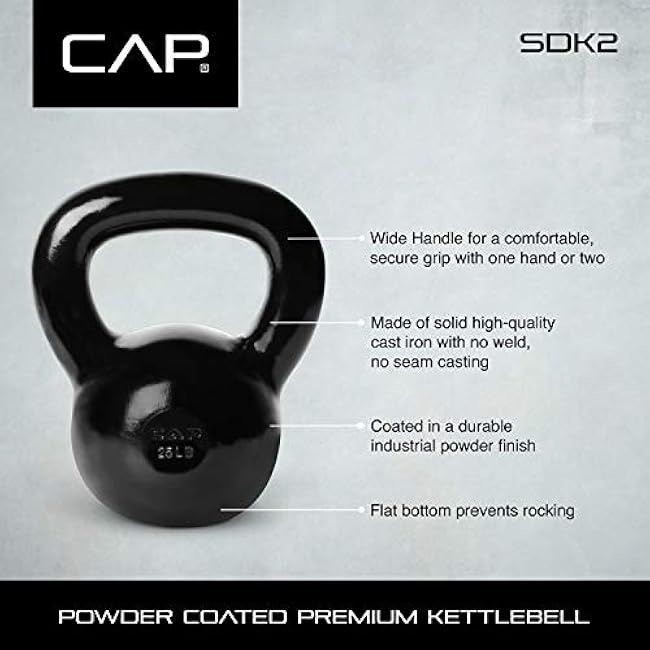 Cap Barbell Enamel Coated Cast Iron Kettlebell