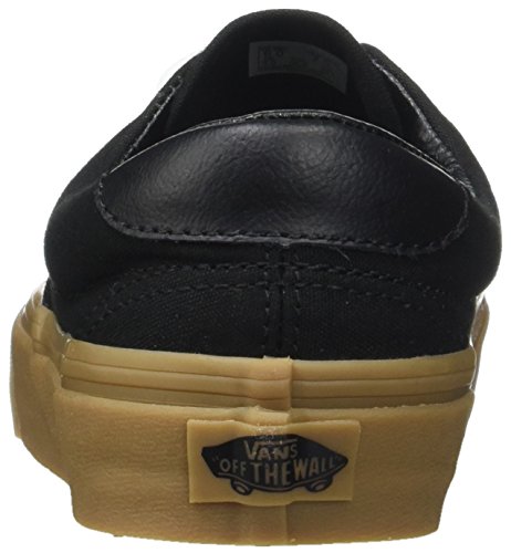 Vans Vans Unisex Adults' Era 59 Trainers, Black (Canvas Gum/Black/Light Gum), 4.5 UK 37 EU