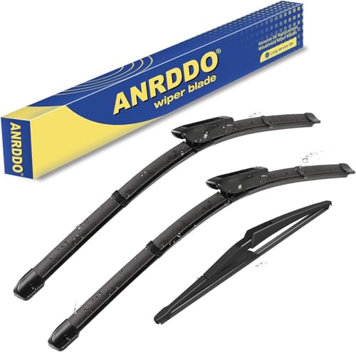 ANRDDO 3 Wipers Factory Replacement For Mini Cooper 2013 R56