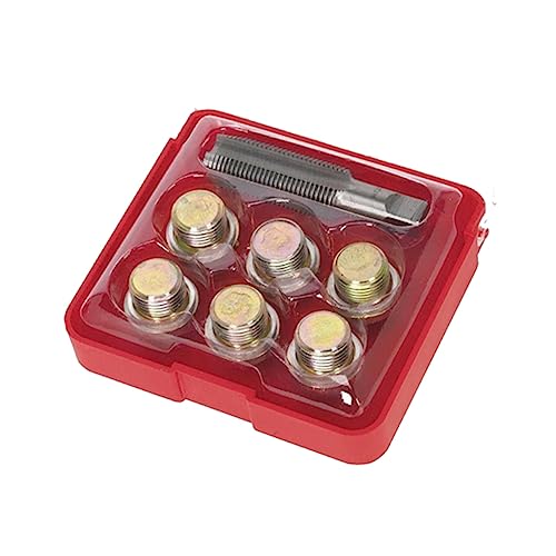 Luxshiny 13pezzi Strumento Riparazione Filettatura Per Coppa Olio Auto e Tappo Scarico Differenziale Rimozione e Sostituzione Strumenti Da Garage