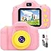 Macchina Fotografica per Bambini 12MP Selfie Fotocamera Bambine con Scheda 32GB, Custodia, Batteria 1200mAh, Lettore musicale, Regalo Compleanno per Bambina
