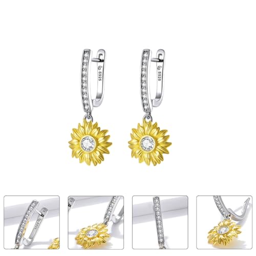 Pendientes de girasol Beavorty como regalo de joyas para madres e hijas 7