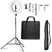 Produktbild Walimex pro dimmbares LED Ringlicht 32W und Stativ I Ringleuchte mit einzeln schaltbaren Sektoren I 500 Bi Color Kameralicht & Selfie Licht I mit Zubehör + Tasche I kompatibel mit vielen Stativen