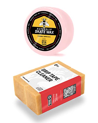 Fireball Superslip Pro Skateboard Wax & Grip Tape Cleaner [Pink] #TOP26