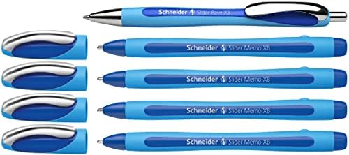 Schneider Memo Xb 150275 Zestaw Długopisów, Niebieski, 5 Sztuk