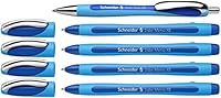 Schneider 150275 Slider Memo XB und Slider Rave XB Kugelschreiber (mit Etui, Schreibfarbe: blau) 4+1 Stück