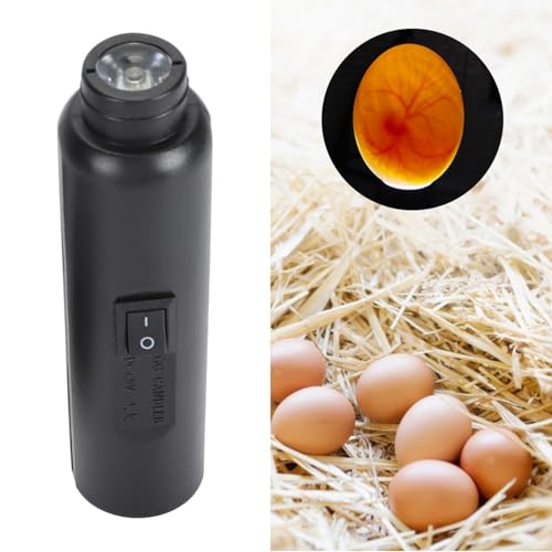 Ktsxxops Bright Cool LED Light Egg Candler Tester, Egg Candler Tester High Cool LED Light Candling Lamp, Egg Candler LED Light for Monitoring Eggs Development with 2 Soft Rubber (TypeB) - Thumbnail 3