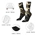 XZDWPY mountains and rivers Unisex Mid-Calf Socks White Polyester Skin-Friendly Moisture-Wicking Fashionable Crew Socks