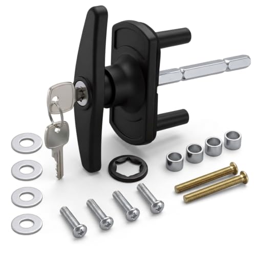 Image of Garage Door Lock Set – T Handle Lock with 2 Keys for Roller Shutters