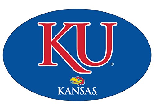 Kansas Jayhawks Oval Magnet Single Officially Licensed Collegiate Product