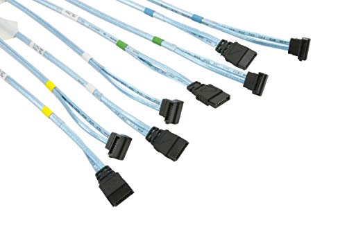 Cable Supermicro CBL-0201L SATA Set de 4 cables redondos