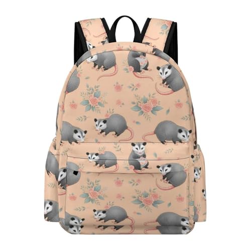 Sac à dos léger opossums perplexes mixte pour voyages et études