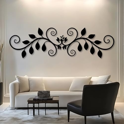 Maclou Metal Scroll Wall Decor, Metal Scroll Wall Art, Wrought