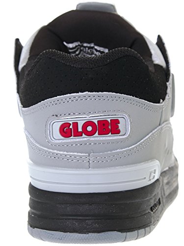 Image of Globe Fusion Skateboard Shoes, Grey Grey Black Red, 10.5