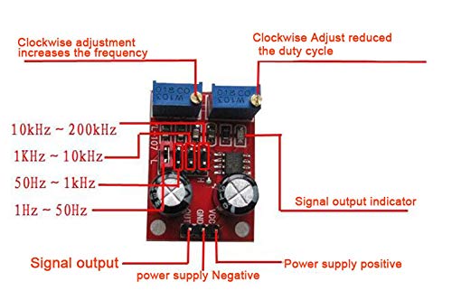 Image of 3PCS NE555 Duty Cycle Frequency Adjustable Square Wave Signal Generator Stepper Motor Drive Module Board