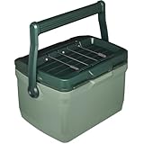 Stanley Adventure Outdoor Cooler 7 qt | Heavy Duty Outdoor Camping Cooler with Easy Carry Top Handle | 27 Hour Cooling Ice Chest for 10 Cans | BPA-Free | Stanley Green