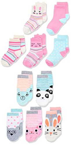 Opiniones y reviews de Calcetines para Niña . 42 Cherokee Paquete de 10 calcetines para niñas pequeñas, Critters de pastel surtidos, 2-4 Años