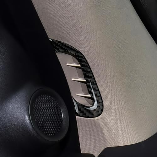 Image of A Pillar Air Vent Decals for 2011-2020 Dodge Durango / 2011-2021 Jeep Grand Cherokee WK2 Accessories Carbon Fiber Interior Stickers