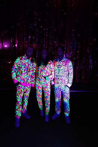 Jogging années 80 imprimé graphique multicolore ensemble veste et pantalon