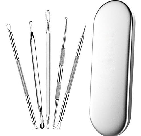 Blackhead Remover & Acne Tool Kit, 7 Tool Kit, Clip Facial Comedone Needle Set, Stainless Steel Facial Pimple Tweezer, Blemish Extractor, Pore Cleanser Skin Treatment Kit-image-41