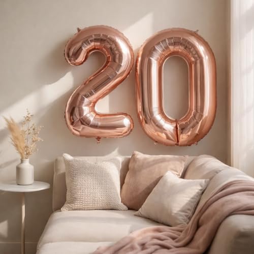 Image of Wanna Party 40 inch Numerical 2 Rose Gold Balloon