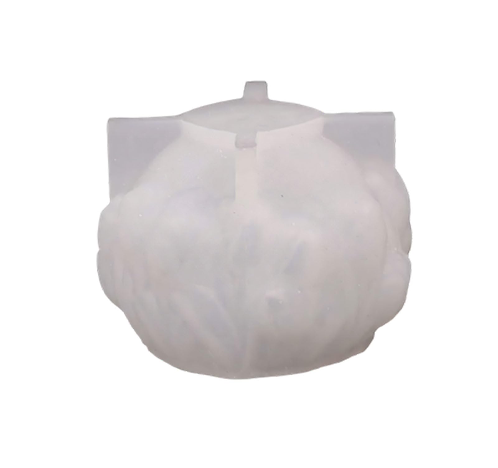 Greabuy Making Mold with Embossed Flower Pattern, Silicone Round Casting Form for Resin and Plaster Projects, Single Mold, Finished Size Approx 2.95 X 2.95 X 1.96 in Flower Floral Casting Wax