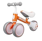 allobebe Baby Balance Bike-Cute Toddler Bikes 12-36 Months Toys for 1 Year Old Gift Bike to Train Baby from Standing to Running with Adjustable Seat Silent & Soft 3 Wheels