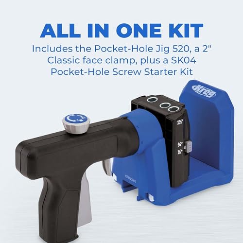 image for Kreg Pocket-Hole Jig 520PRO with Starter Screw Kit - Easy Clamping & A