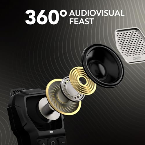 Image of MFish Wearable Bluetooth Speaker, Clip-On Mini Portable Speaker with Built-in Mic for Hands-Free Calls, IPX67 Water /Dust Resistant, Ultra-Lightweight, Playtime, 4X Strong Clip Silver