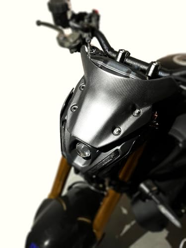 Pare-brise MT09 carbone 100% saute-vent moto Yamaha millésimes 2022 2023 2024