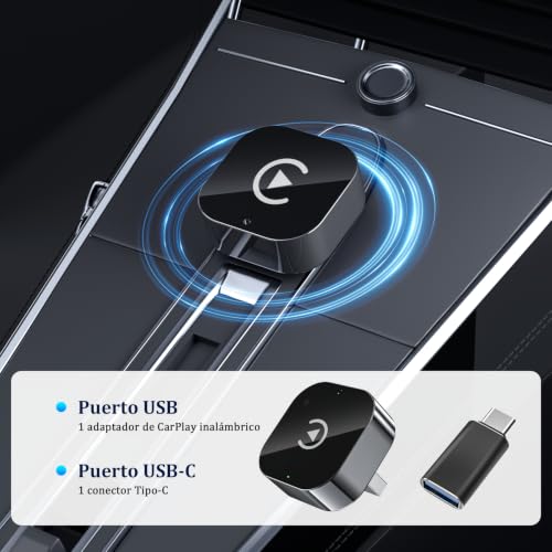 Miniatura 5 de Bstoem Adaptador Inalámbrico 2 En 1 Para Carplay Android Auto Tipo-C Usb A