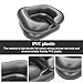 Inflatable Shampoo Basin, Portable Inflatable Hair Washing Basin, Shampoo Bowl with Neck Support and Drain Hose for The Elderly, Disabled, Pregnant Women, Injured People(Color:Black)