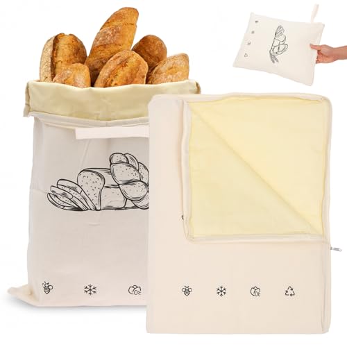 Bolsas de pan de cera de abejas lavables para solucionar el problema del pan duro en casa