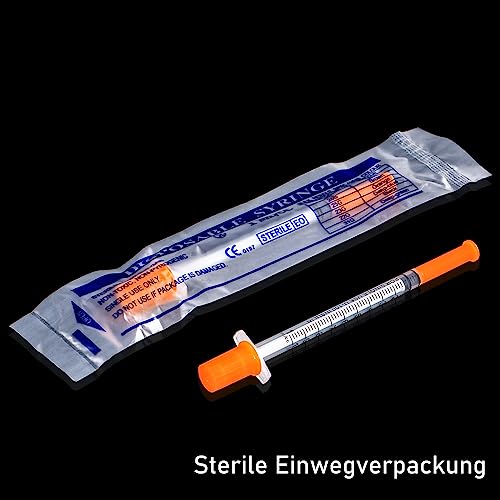 20 Stück1ml/cc 29G-8mm Kunststoff Mehrzweck-Messwerkzeuge, einzeln verpackt