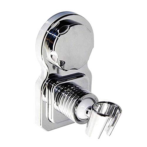 Eutuxia Adjustable Shower Head Holder Bracket - Removable Vacuum Suction Cup Wall Mount - Easy To Install & Remove - Universal Handheld Arm Mount - High Quality Chrome - 360 Degrees Rotatable #TOP29