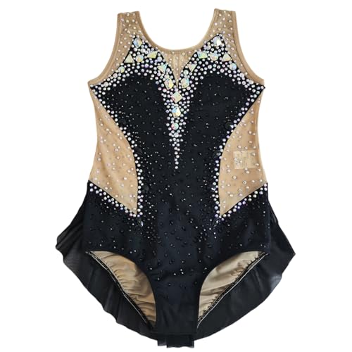 LIUHUO Body da Ginnastica Ritmica alla Moda Comodi in Rete