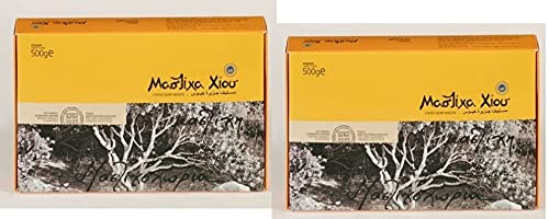 Greece, Greek Chios (Xios) Mastic Gum ( Mastiha or Mastixa ) 100 Gr Box New Two Pack