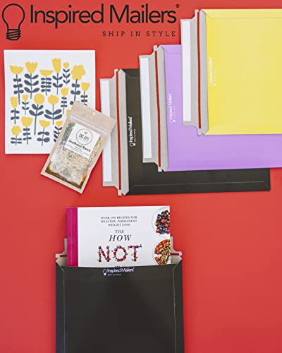 Paperboard Mailers 9.5x11" - Yellow Document Mailers - 25 Pack - Document Envelopes - Paper Mailing Envelopes - Cardboard Envelope Mailers - Cardboard Envelopes - Cardboard Mailers