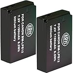 Big-Mikes-Pack-of-2-LP-E12-Replacmenet-Batteries-for-Canon-Rebel-SL1-EOS-M-Mirrorless-Digital-Camera-More