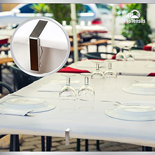 Protensils 6 Pack Spring Tablecloth Clips, Picnic Table Clips, Table Cloth Cover Holder Clips, Outdoor Tables Clips Up 2.3" Table Thickness #TOP4