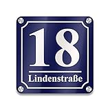 Klassische Hausnummer in zeitlosem Design - inklusive Lasergravur - direkt vom Hersteller.
