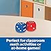 Learning Resources Foam Dice: Dot Dice, Red and Blue 6-Sided Foam Dice, Early Math Skills, Set of 2, Grades PreK+, Ages 3+