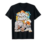 Cool Basketball Graffiti Style Illustration Graphic Designs T-Shirt