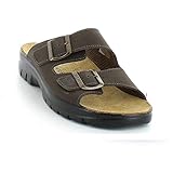  Fly Flot Ciabatte Pelle Uomo Due Fibbie, 62044 t.d.m.