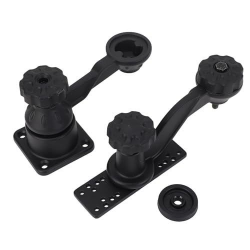 Image of Swing Arm Mount for Fishfinders Chartplotters RAM, 11.4 Inch Horizontal Mounts, Compatible with Lowrance, Raymarine, Eagle, Black